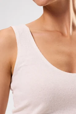 Amour Vert Clarisse Silk Knit Tank Ivory Fashion