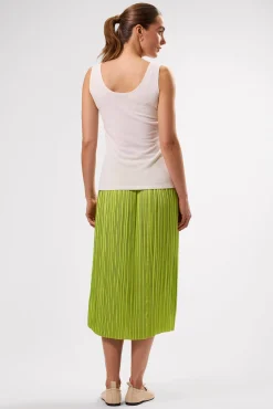 Amour Vert Clarisse Silk Knit Tank Ivory Fashion