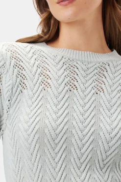 Amour Vert Clementine Sweater MintGreen New