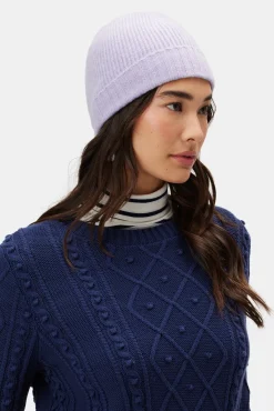 Amour Vert Colby Cashmere Beanie Wisteria Discount