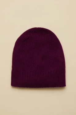 Amour Vert Colby Cashmere Beanie Syrah Sale