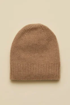 Amour Vert Colby Cashmere Beanie CafeAuLait Clearance