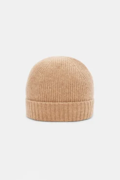 Amour Vert Colby Cashmere Beanie CafeAuLait Clearance