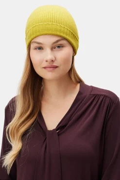 Amour Vert Colby Cashmere Beanie Pistachio Fashion