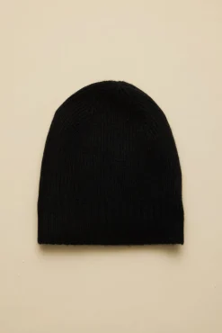 Amour Vert Colby Cashmere Beanie LicoriceBlack Sale