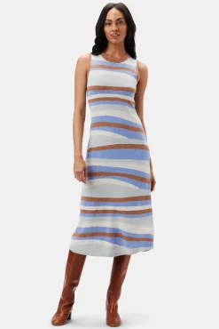 Amour Vert Colette Knit Dress MultiStripe Discount