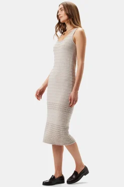 Amour Vert Cora Flaxen Eco Dress Oatmeal Fashion