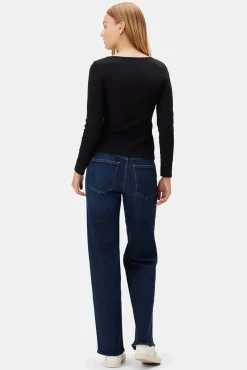 Amour Vert Deacon Baby Rib Tee Black Sale