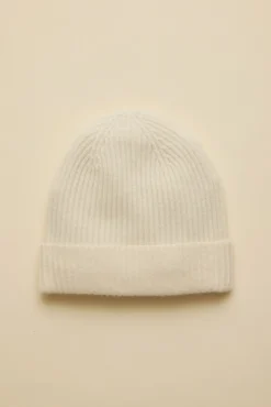 Amour Vert Dory Cashmere Beanie Ivory New