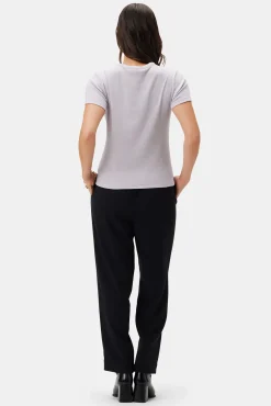 Amour Vert Eleanor Baby Rib Tee Lilac New