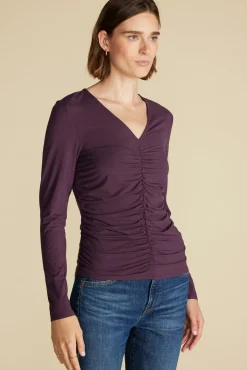 Amour Vert Elise Bamboo Knit Top PurpleFig Best