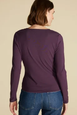 Amour Vert Elise Bamboo Knit Top PurpleFig Best