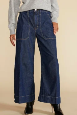 Amour Vert ETICA Matis Ultra Wide Leg Jean KaanDarkIndigo Best