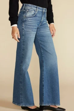 Amour Vert ETICA Romi Wide Leg Jean MarineBlue Hot