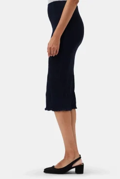 Amour Vert Eunice Smocked Skirt Slate Outlet