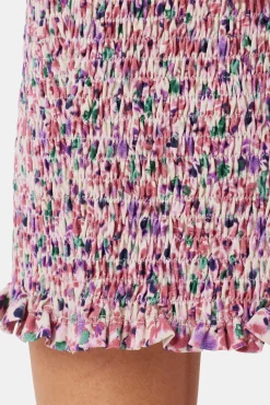 Amour Vert Eunice Smocked Skirt AlessiaMulberry Online