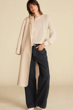 Amour Vert Faedra Organic Cotton Sweater OatBeige Sale