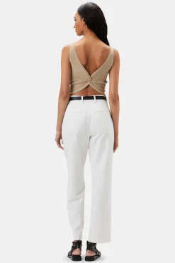 Amour Vert Finn Crop Tank LightOatmeal Outlet