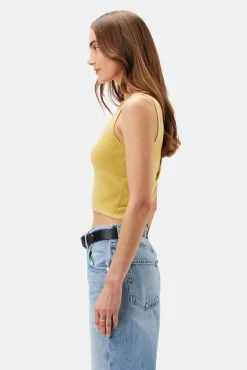 Amour Vert Finn Crop Tank Gold Clearance
