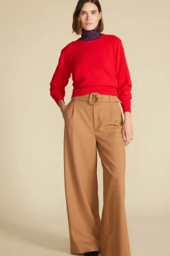 Amour Vert Flannery Bamboo Knit Turtleneck PurpleFig Outlet