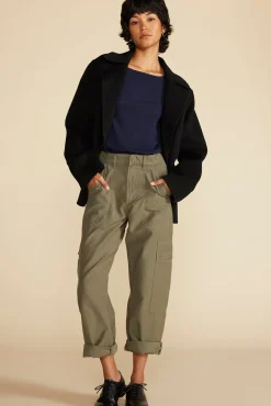 Amour Vert Fran Boatneck Cashmere Sweater NavyBlue Hot