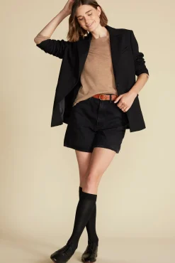 Amour Vert Fran Boatneck Cashmere Sweater CafeAuLaitBeige Clearance