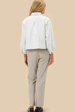 Amour Vert Genevieve Organic Cotton Jacket Ivory Online