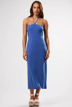Amour Vert Gio Stretch Knit Dress AegeanBlue Outlet