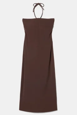 Amour Vert Gio Stretch Knit Dress Espresso Fashion