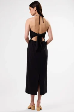 Amour Vert Gio Stretch Knit Dress Black Hot