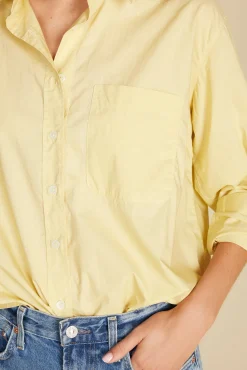 Amour Vert Henri Button Down Shirt AniseYellow Fashion
