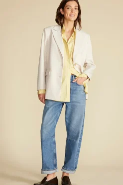 Amour Vert Henri Button Down Shirt AniseYellow Fashion