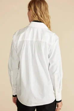 Amour Vert Henri Button Down Shirt White New