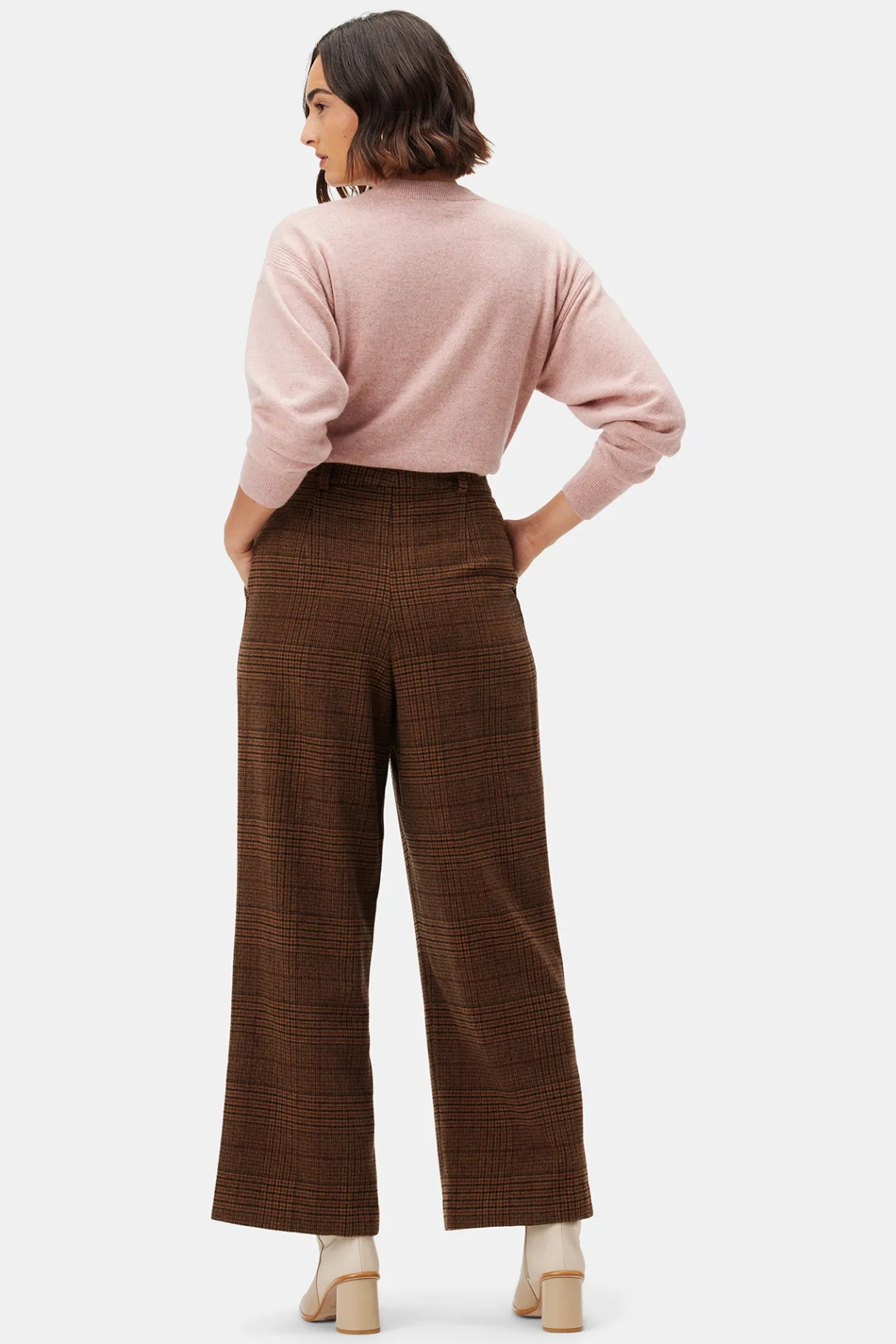 Amour Vert Holland Wool Pant RustPlaid Sale