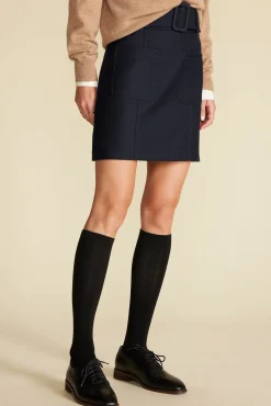 Amour Vert Ira Mini Skirt NavyBlue Online