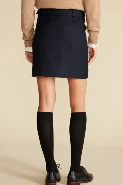 Amour Vert Ira Mini Skirt NavyBlue Online