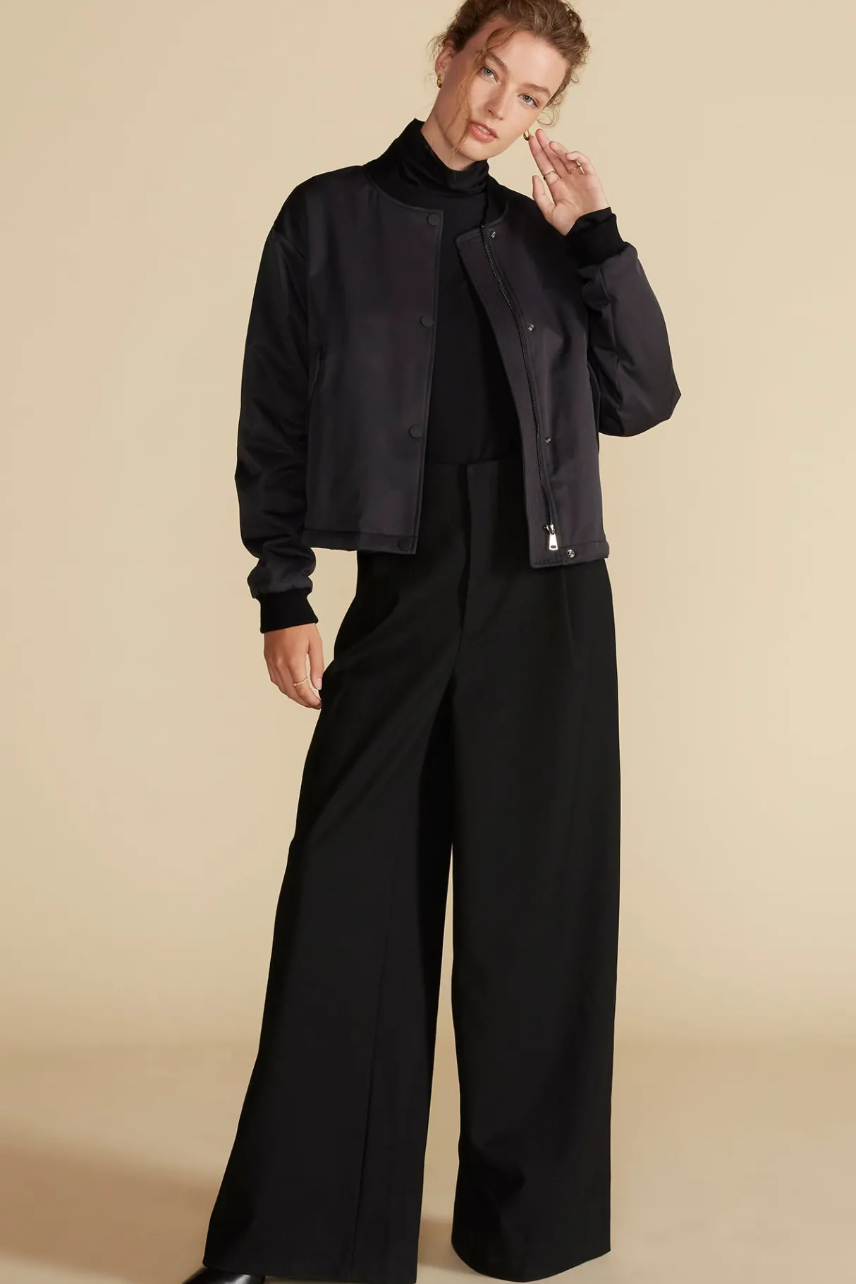 Amour Vert Jarrel Bomber Jacket Black Online