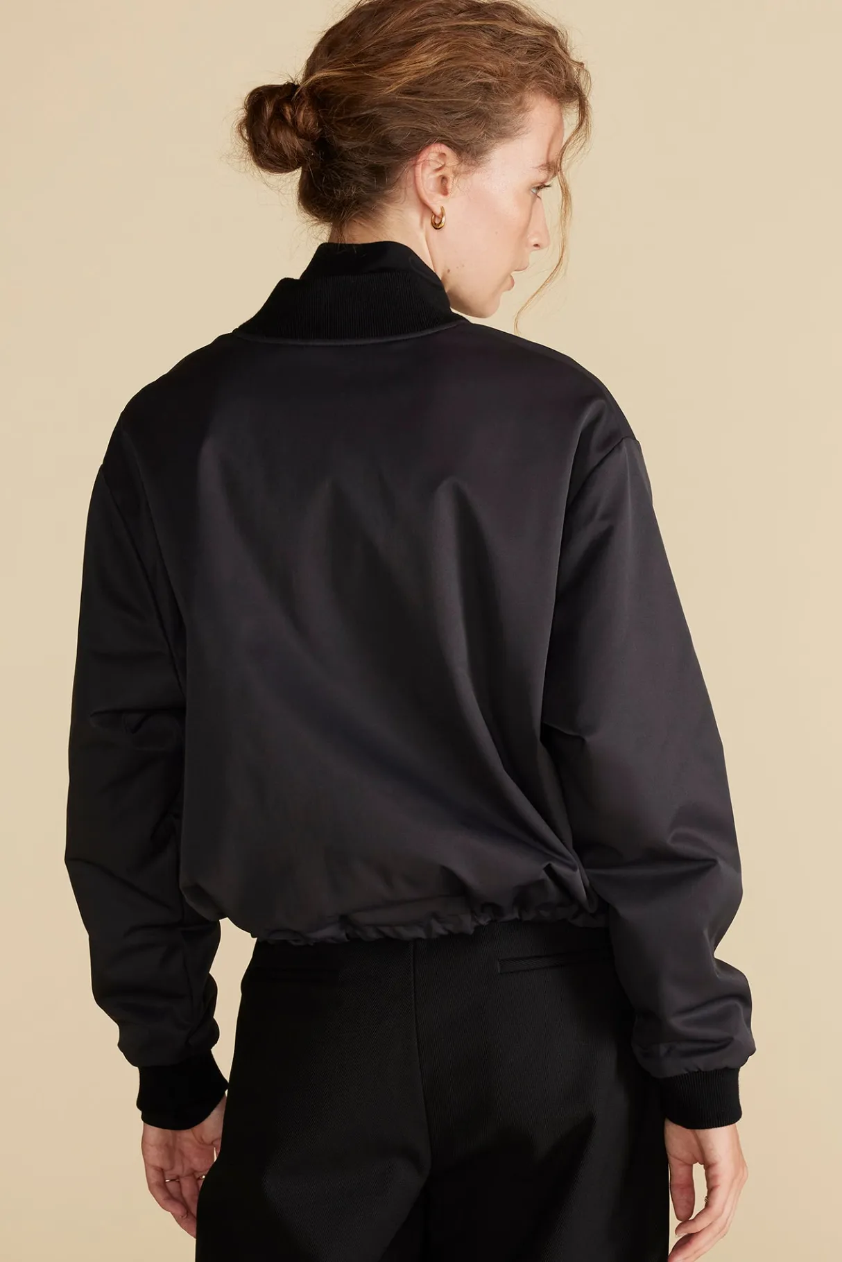 Amour Vert Jarrel Bomber Jacket Black Online