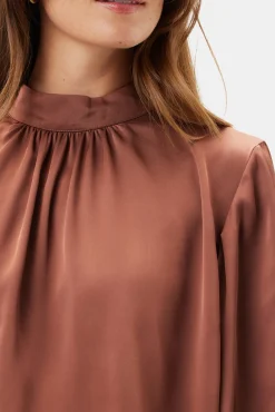 Amour Vert Jeanne 3/4 Sleeve Blouse Cafe Online