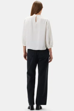 Amour Vert Jeanne 3/4 Sleeve Blouse Ivory New