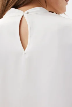 Amour Vert Jeanne 3/4 Sleeve Blouse Ivory New