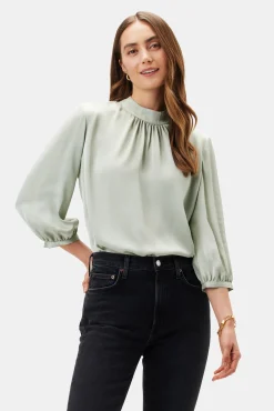 Amour Vert Jeanne 3/4 Sleeve Blouse MintGreen Online