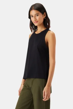Amour Vert Jillian Organic Cotton Tank Black Online