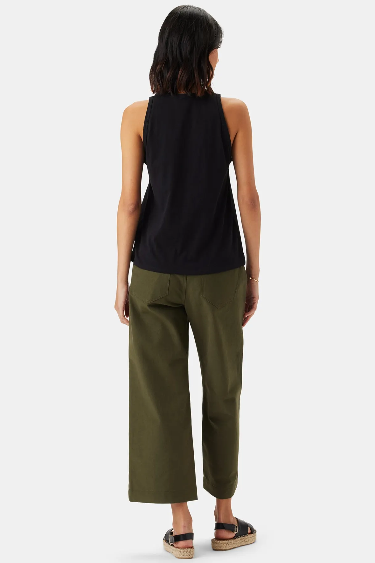 Amour Vert Jillian Organic Cotton Tank Black Online