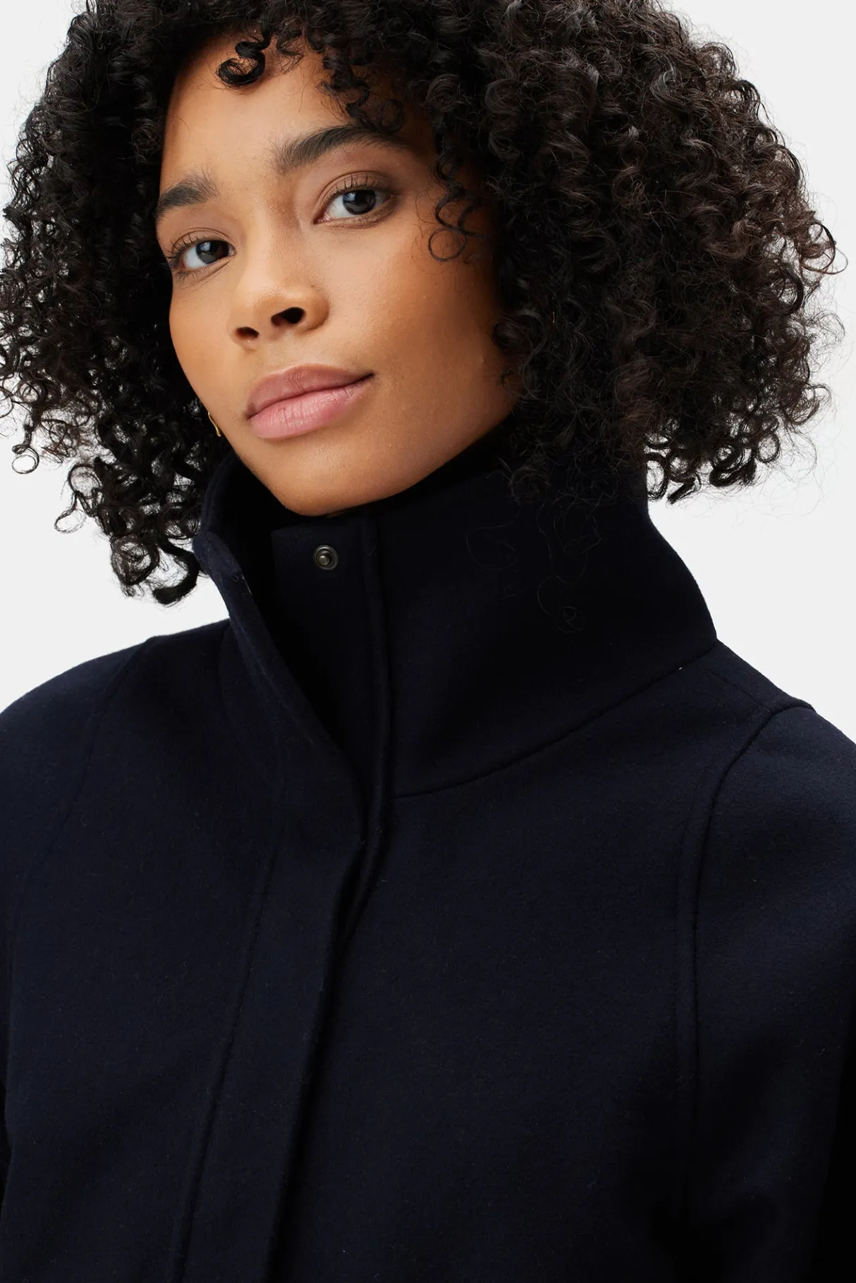 Amour Vert Joelle Wool Twill Jacket DarkNavy Discount