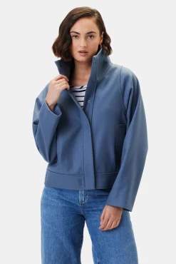 Amour Vert Joelle Wool Twill Jacket Horizon New