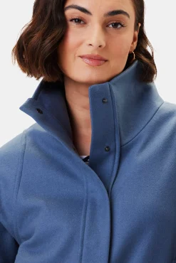 Amour Vert Joelle Wool Twill Jacket Horizon New