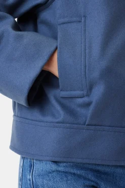Amour Vert Joelle Wool Twill Jacket Horizon New