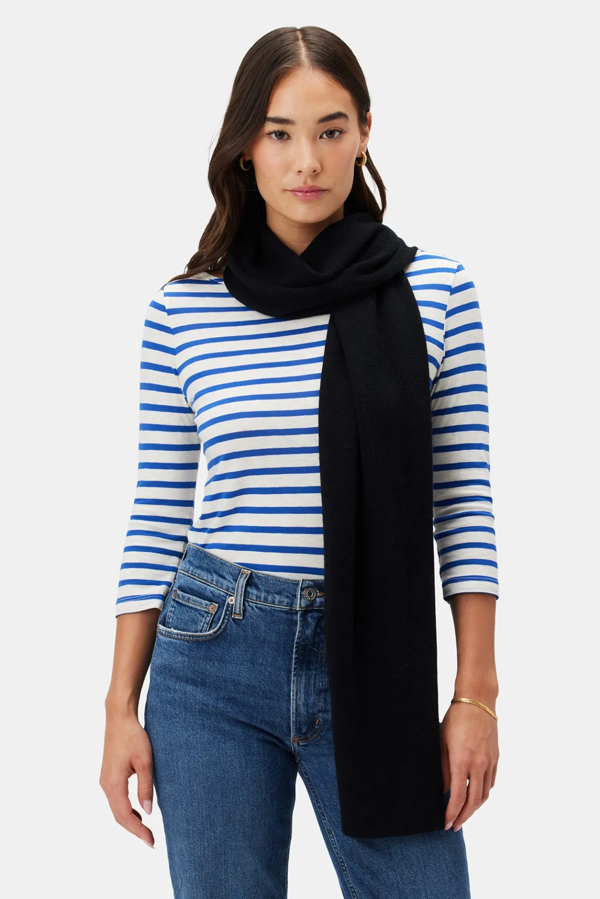 Amour Vert Jolie Cashmere Scarf LicoriceBlack Discount