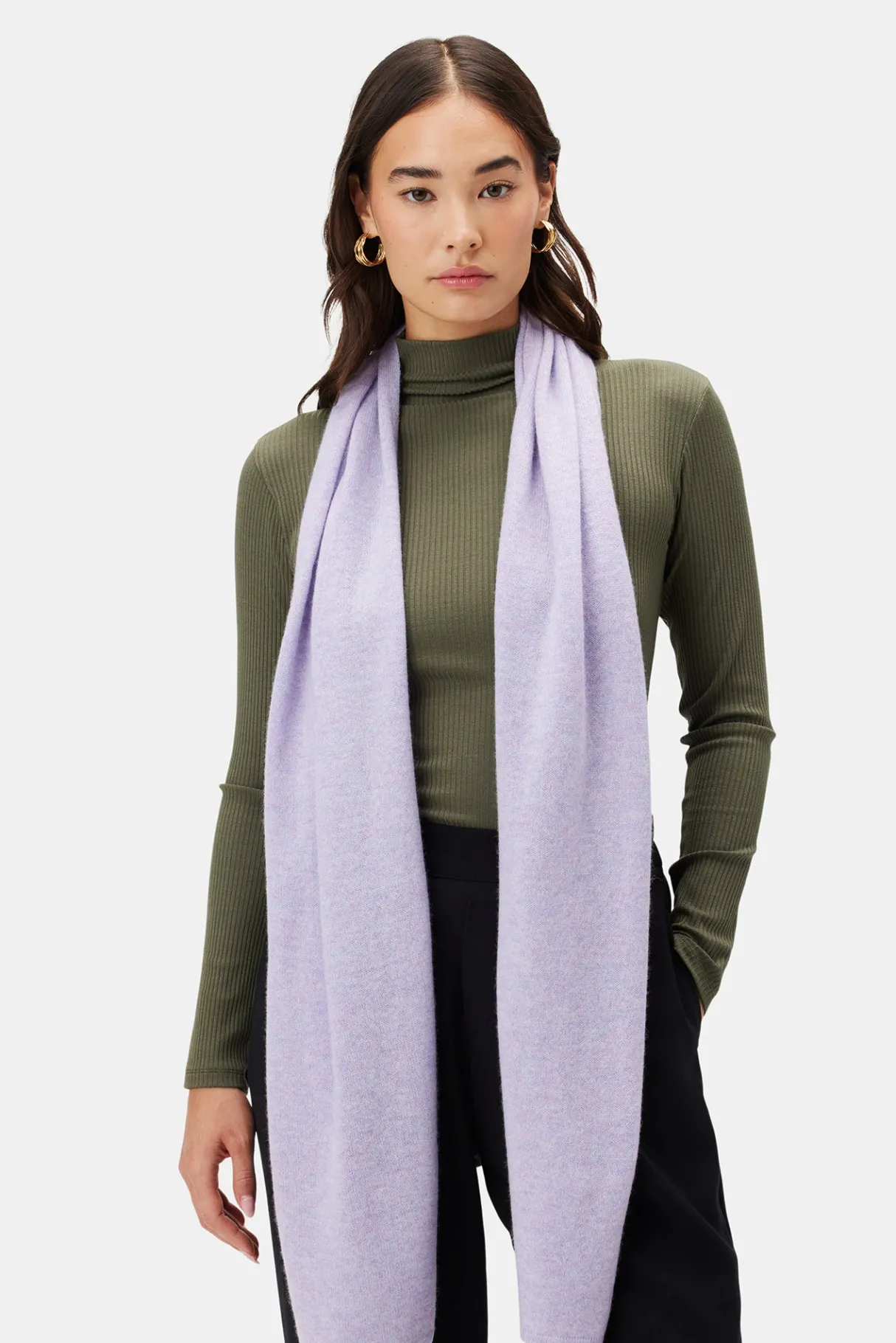 Amour Vert Jolie Cashmere Scarf Wisteria Best